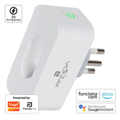 PANDA PLUS AMG-T Tomada Inteligente WiFi branca