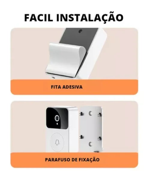 Aplicativo de controle da campainha inteligente no smartphone