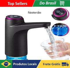 Bomba Dispensadora Elétrica para galão de 20L, USB recarregável