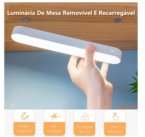 Luminária com diferentes configurações de iluminação