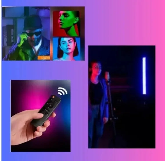 Diferentes modos de cor RGB do anel de luz para criação de atmosfera em estúdio