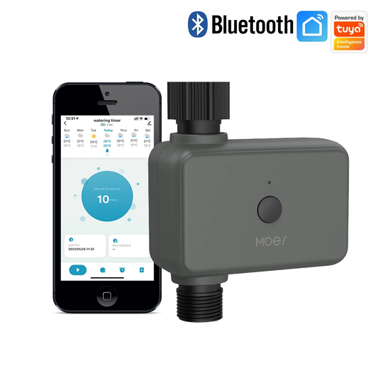 Timer Inteligente de Irrigação MOES Bluetooth ZigBee, Alexa e Google Home