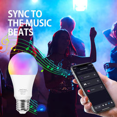 Lâmpada Inteligente Bluetooth 15W (110v e 220v), RGB 16 Milhões de Cores, Integrada com Alexa e Google Home