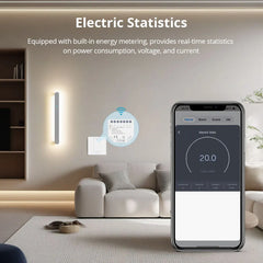 Módulo Relé Inteligente WiFi Zemismart 16A com monitor de energia Tuya