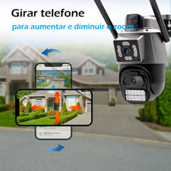 Câmera de Segurança COIBEU A38 6MP WiFi com visão noturna