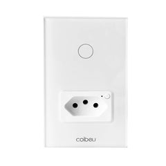 Interruptor Wi-Fi Touch com tomada integrada, Alexa e Google Home