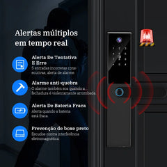 Fechadura Digital Tropernic H01 Tuya WiFi com câmera e interfone