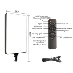 Traseira do painel LED com conectores AC/DC