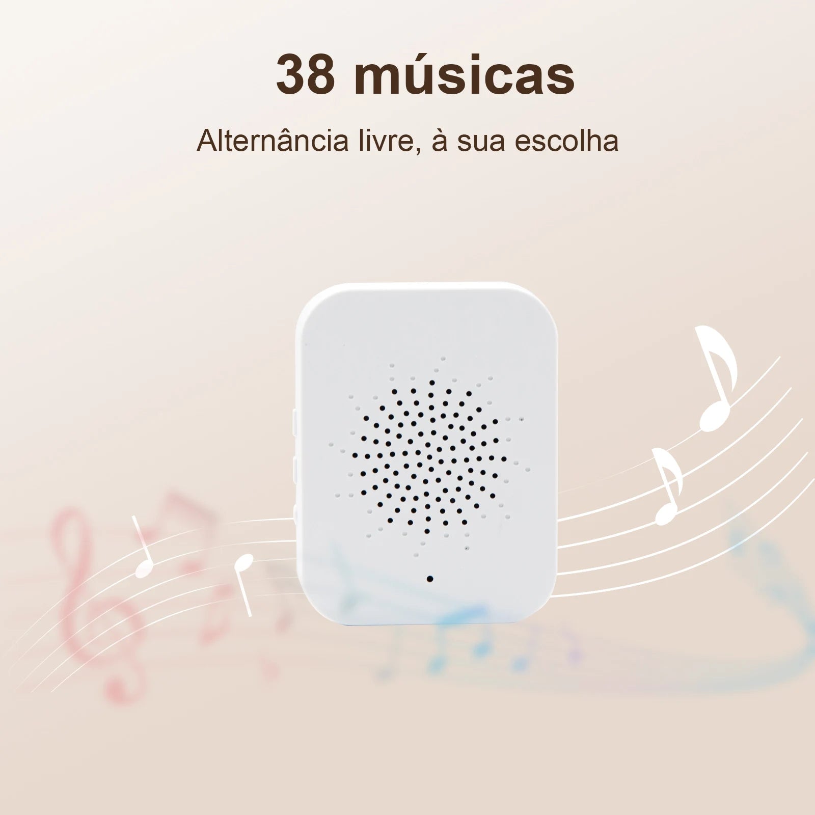 Campainha Vídeo Inteligente Wi-Fi com visão noturna e detecção de movimento