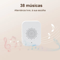 Campainha Vídeo Inteligente Wi-Fi com visão noturna e detecção de movimento