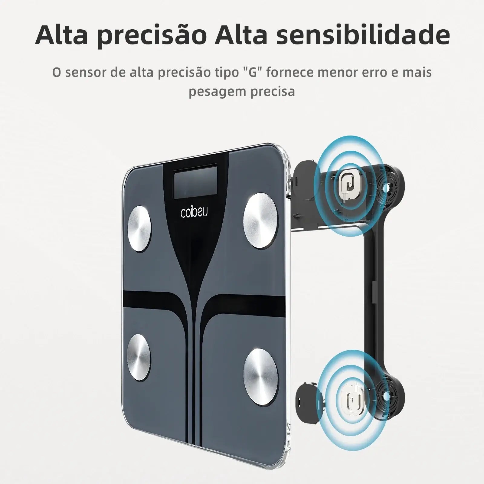 Balança Inteligente Digital Coibeu com bioimpedância e Tuya Smart