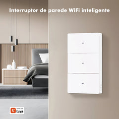 Interruptor Inteligente Tuya WiFi com neutro para Brasil - vista frontal