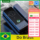 Fechadura Digital RAYKUBE G18 para porta de vidro Tuya Bluetooth, sem furos