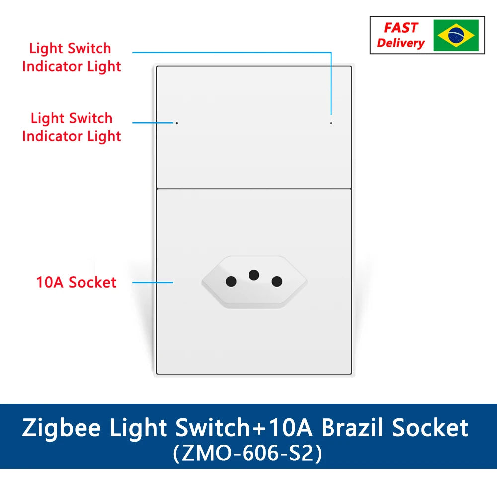 Modelo ZMO-606-P2 - Dupla tomada 20A e 10A