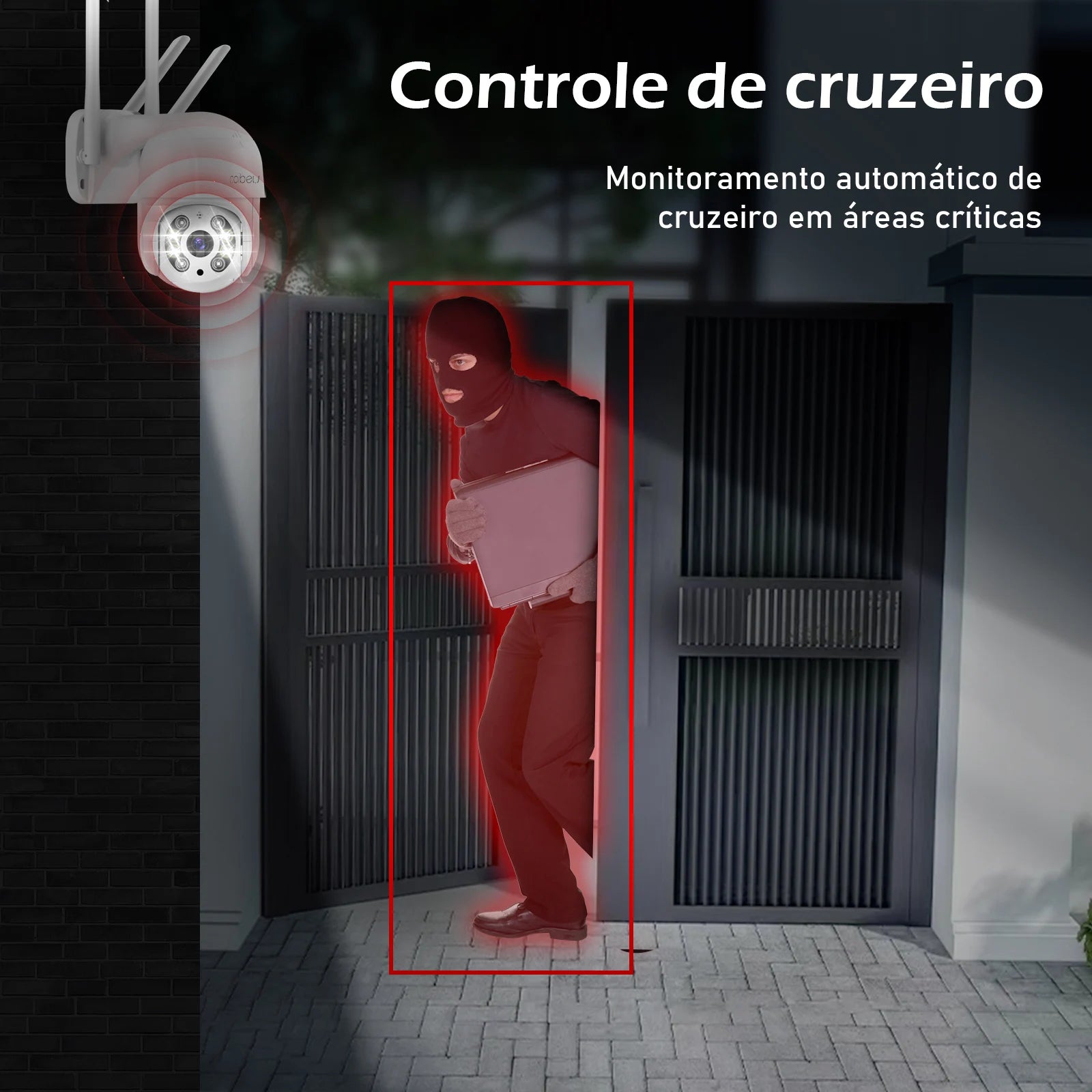 Visão noturna infravermelha em cores: teste de captura à noite