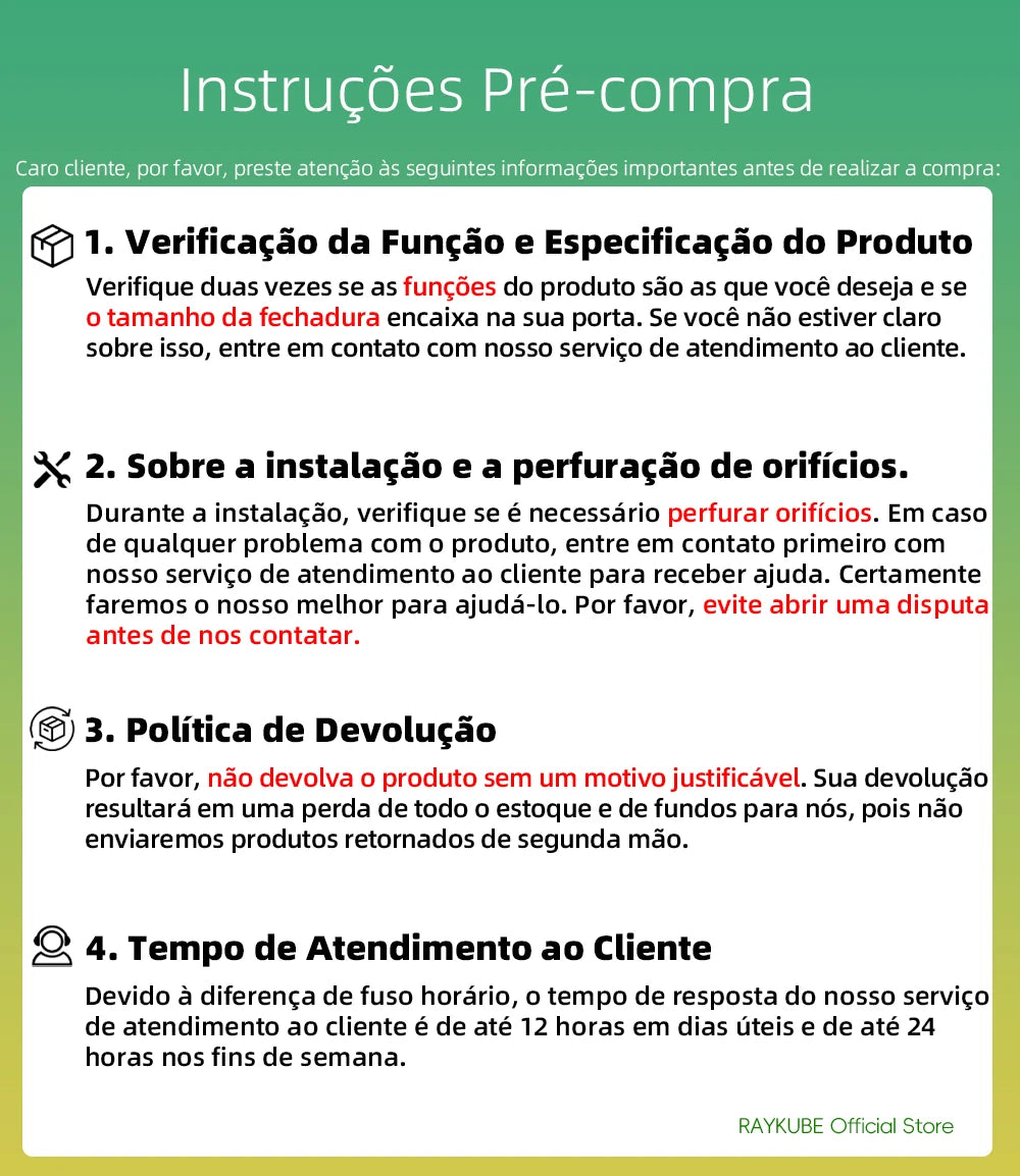 Fechadura Inteligente RAYKUBE F7 Tuya WiFi com biometria e maçaneta integrada