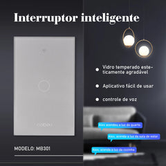Interruptor Touch Inteligente COIBEU WiFi com Alexa e Google Home