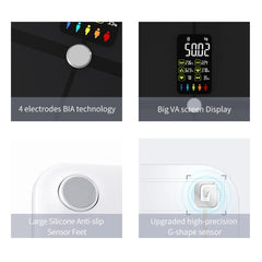 Balança Inteligente Digital com Bioimpedância, Composição Corporal, Bluetooth, 180kg