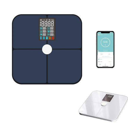 Balança Inteligente Digital com bioimpedância, Bluetooth e medição até 180kg