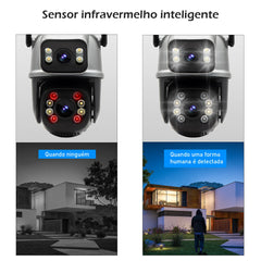 Câmera de Segurança Coibeu A28B 4K Wi-Fi com visão 360°