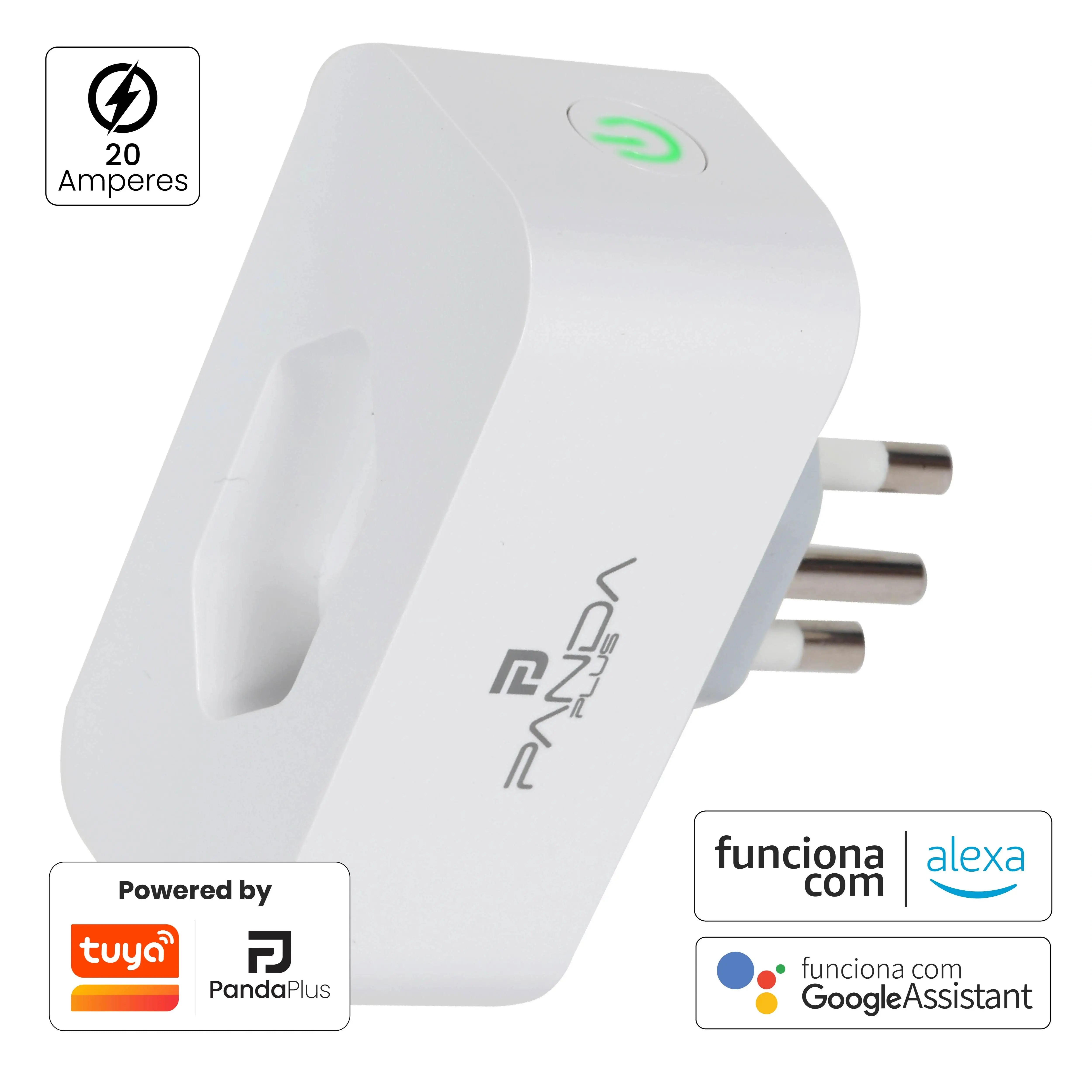 PANDA PLUS AMG-T Tomada Inteligente WiFi branca