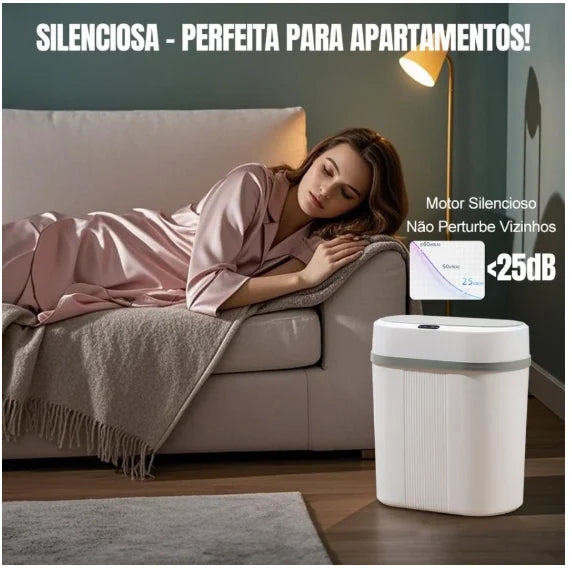 Comparativo de capacidade 12L e material plástico ABS durável