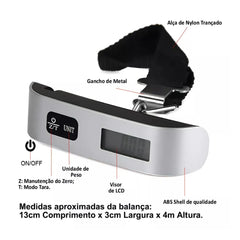 Balança digital portátil com capacidade até 50kg
