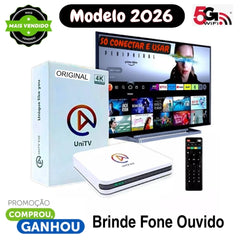 Android TV Box UNITV V10 2026 Wi-Fi 5GHz para Smart TV