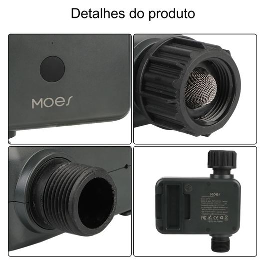 Timer Inteligente de Irrigação MOES Bluetooth ZigBee, Alexa e Google Home