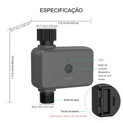 Timer Inteligente de Irrigação MOES Bluetooth ZigBee, Alexa e Google Home