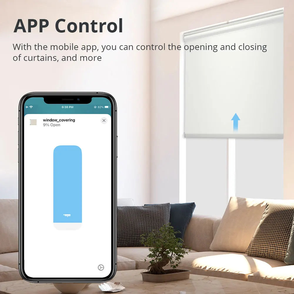 Motor de Persiana Zemismart Matter Thread com HomeKit e Google Home
