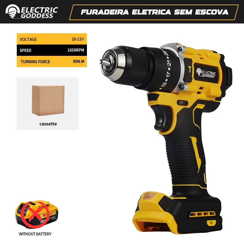 Especificações e manual da furadeira