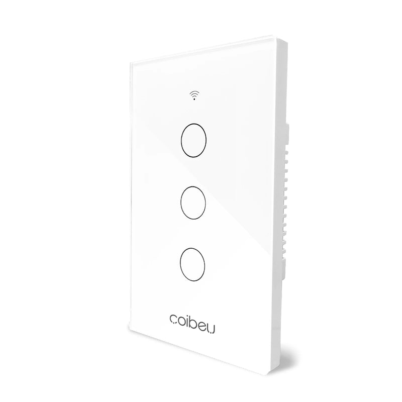 Interruptor Wi-Fi Touch Opção SEM Fio Neutro e até 4 Canais, Elegante e Integrado com Alexa ou Google Home