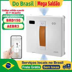Robô ABIR WD8 branco - vista frontal completa