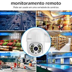 Comparação de tamanho: câmera COIBEU sobre uma mão para escala