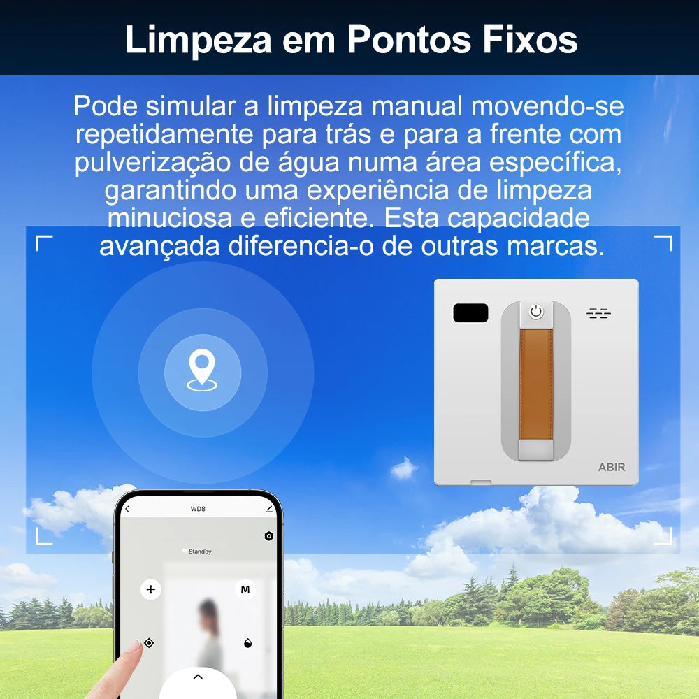 Demonstração dos 4 modos de limpeza inteligentes