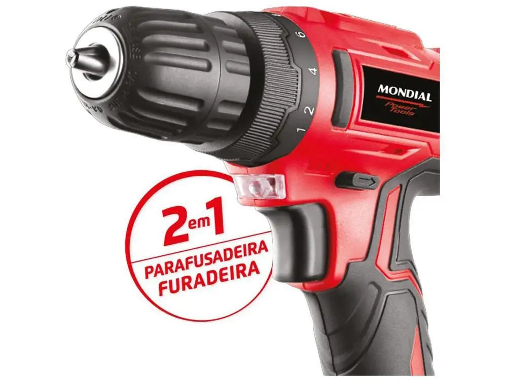Furadeira com controle de torque de 16 posições