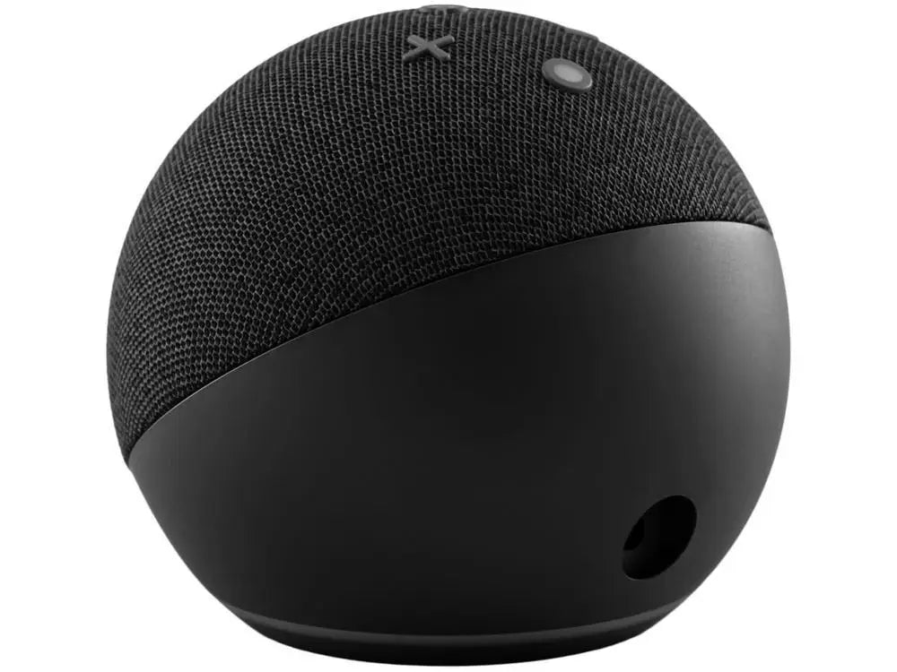 Echo Dot 5ª Geração em ambiente de cozinha com aplicativos compatíveis