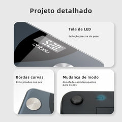 Balança Inteligente Digital Coibeu com bioimpedância e Tuya Smart