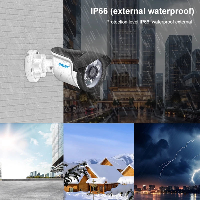 Câmera AHD Smar waterproof IP66 com lente infravermelha
