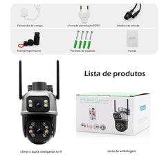 Câmera de Segurança Coibeu A28B 4K Wi-Fi com visão 360°