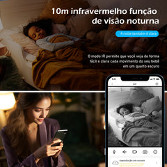 Mini Câmera de Segurança Wi-Fi com visão noturna