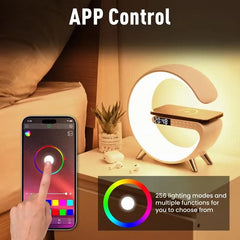 Despertador digital com simulação de nascer do sol - vista do display