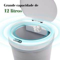 Lixeira Inteligente Abertura e Fechamento Automática com Sensor 3D - A Higiene e a Tecnologia ao seu alcance!