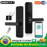 Fechadura Digital Tuya WiFi com biometria, senha e app