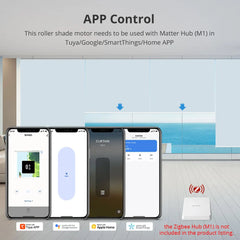 Motor Elétrico para Persiana Zemismart Zigbee com bateria, Alexa e Google Home