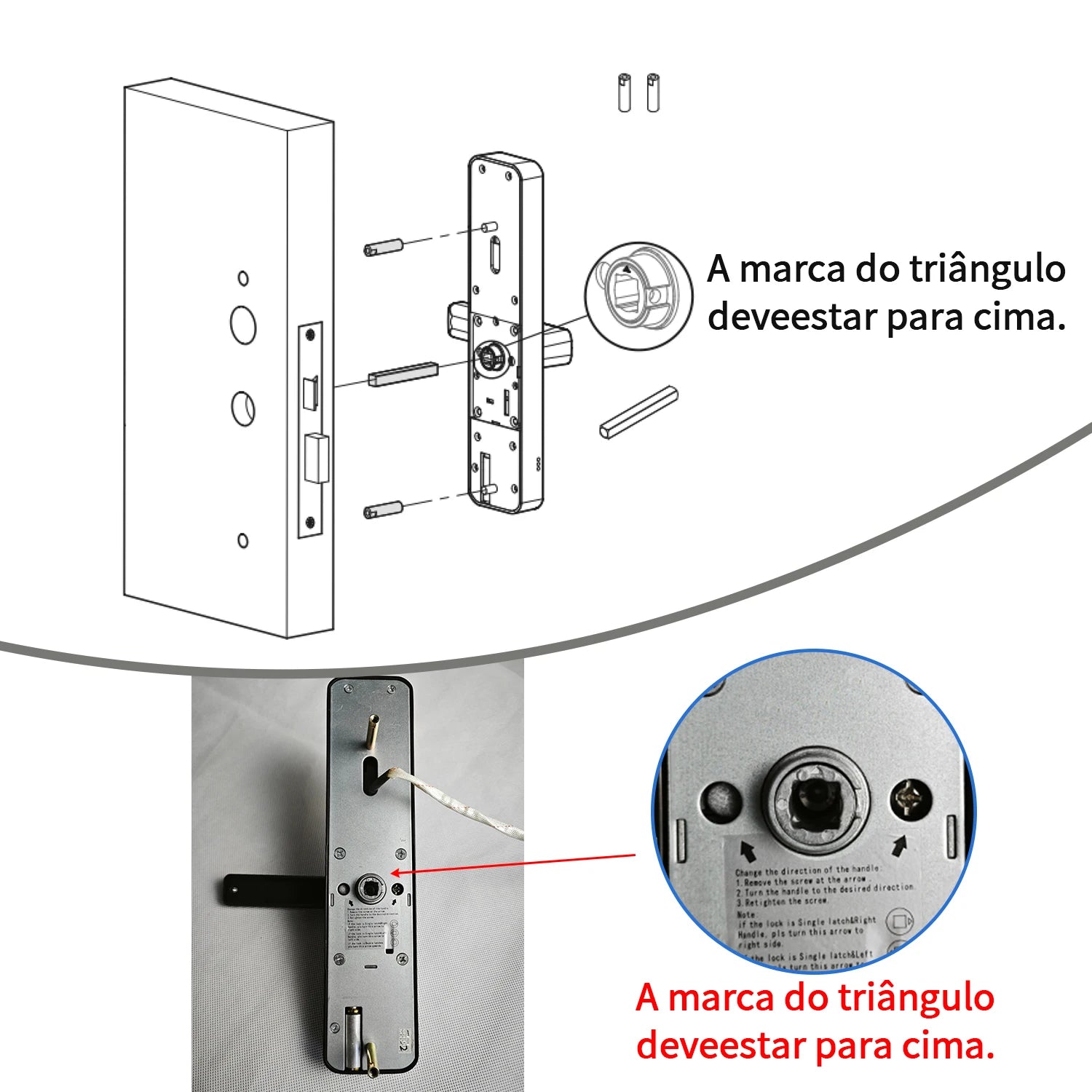 Fechadura Digital Tuya WiFi com biometria, senha e app