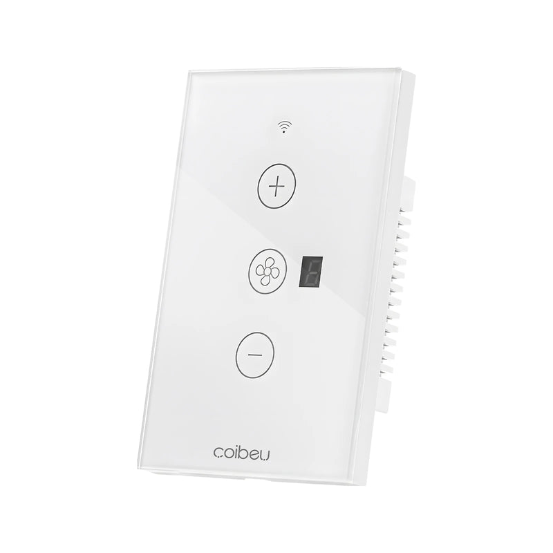 Interruptor Inteligente Tuya Wi-Fi Multifuncional e Ventilador Integrado Alexa e Google Home