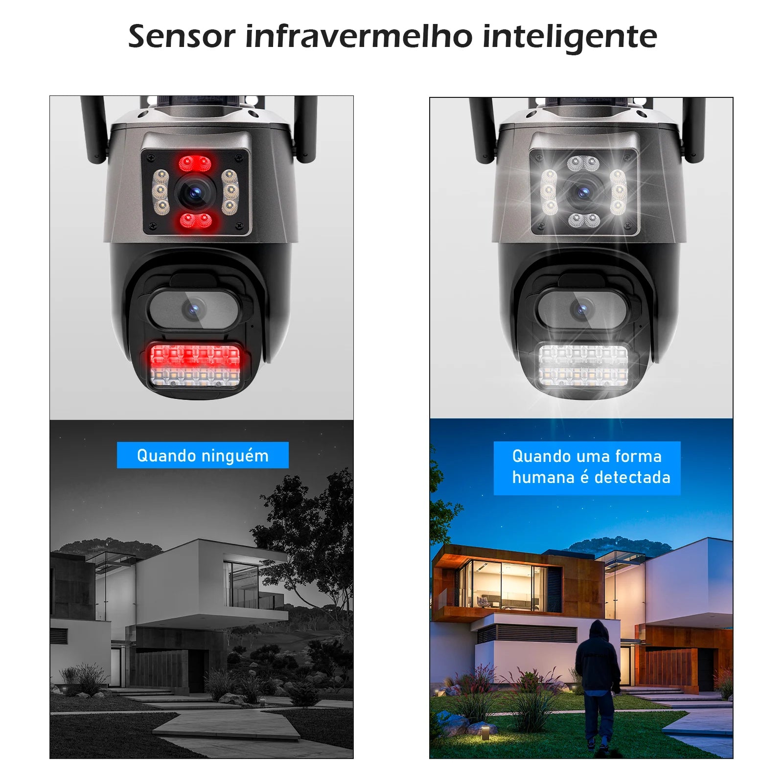 Câmera de Segurança COIBEU A38 6MP WiFi com visão noturna