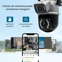 Câmera de Segurança Coibeu A28B 4K Wi-Fi com visão 360°